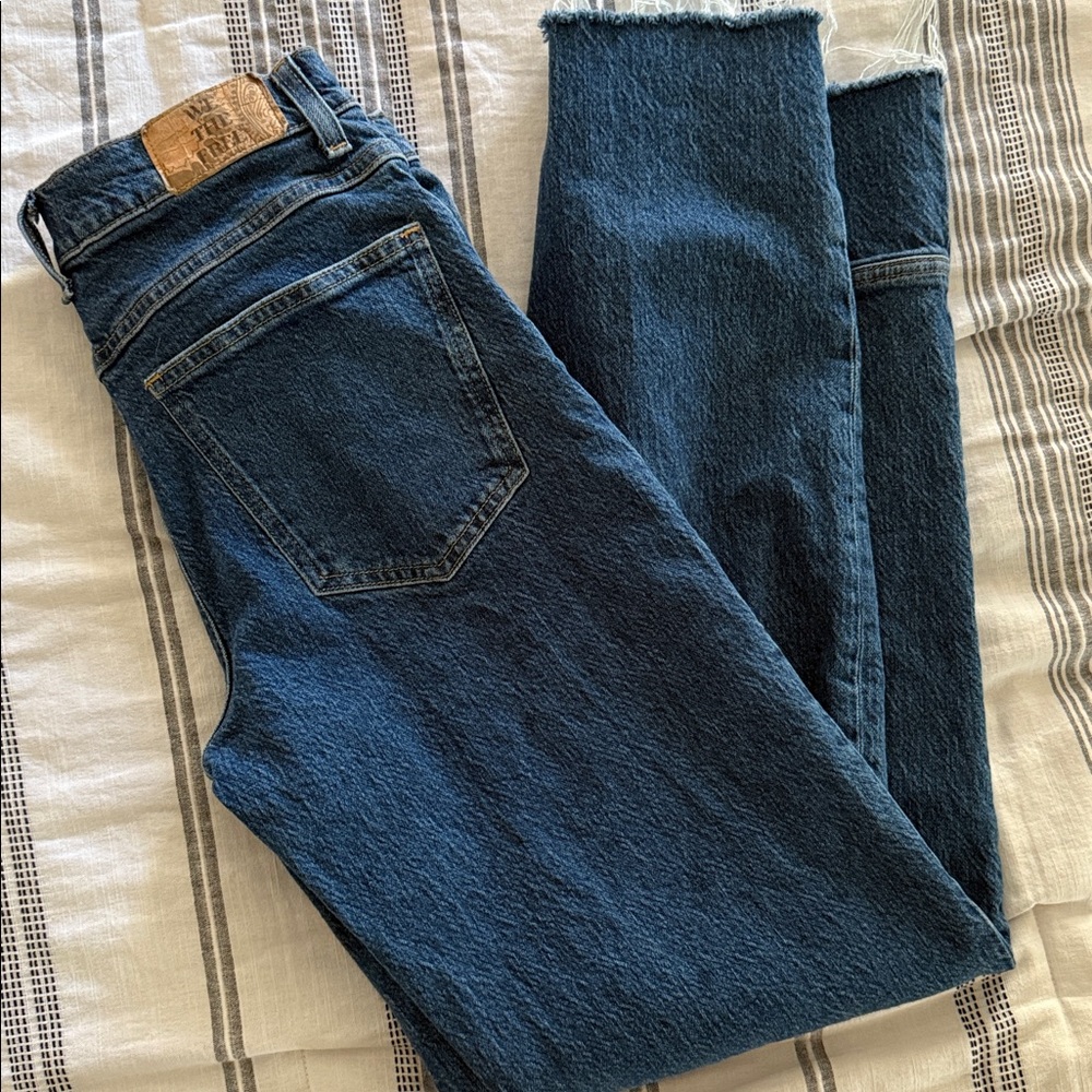 Free People We The Free Risk Taker Mid-Rise Straight Jeans Size 27L